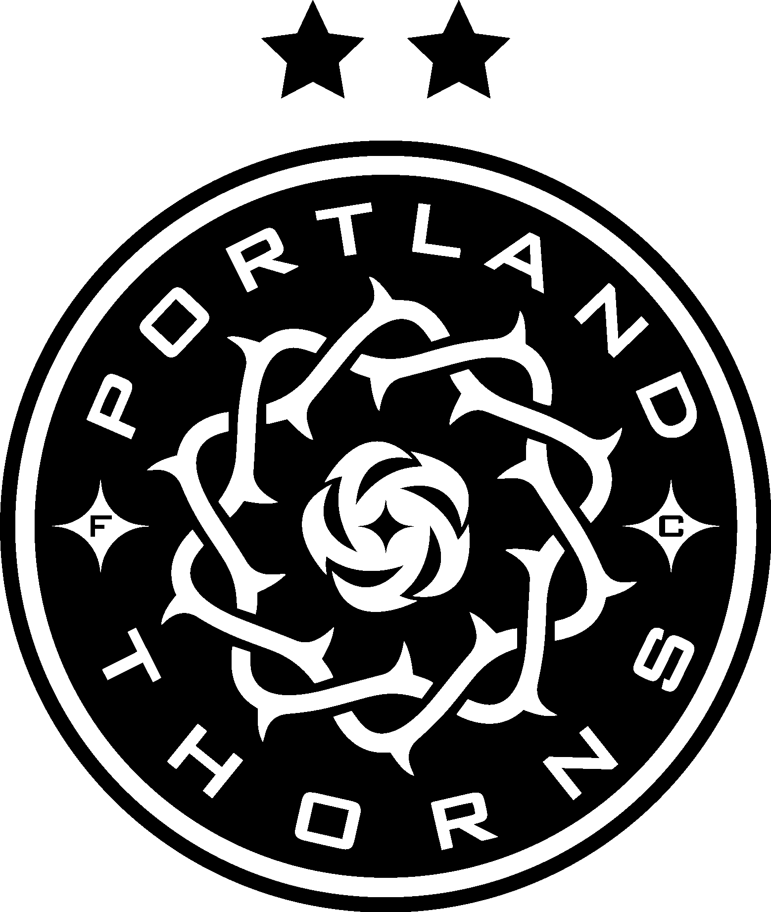 Portland Thorns FC Red  Black Logo Vector Logo
